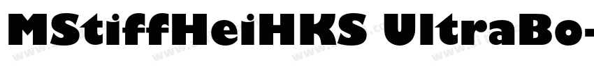 MStiffHeiHKS UltraBo字体转换